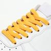 Cordones Planos de una Sola Capa de 8 mm para Zapatos Deportivos, Zapatos de Lona, Tenis, Cordones de Colores Blanco y Negro, Un Par
