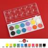 Caja de Hierro de 24 Colores Bo Yi Xuan Protección Ambiental Gran Capacidad Principiante DIY Portátil Traje de Pintura Pigmento de Acuarela Sólida