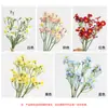 Arreglo decorativo con margaritas pequeñas, crisantemos silvestres, flores artificiales de manzanilla, flores de seda para banquetes y mesas de comedor pequeñas