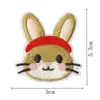 Parches Bordados de Conejo Suave Lindo Estilo Japonés, Parches de Insignia Adorables con Lazo, Parches para Modificación de Ropa Femenina