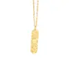 Collar de Barra de Oro de la Suerte en Plata de Ley S925 para Mujer, Marca de Moda Hielo Triturado Brillante, Cadena para el Cuello Atractora de Riqueza y Segura, Regalo de Año Nuevo