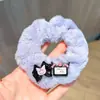 2026 Versión Coreana Lindo Scrunchie de Peluche Dibujo Animado Otoño e Invierno Goma para el Cabello Accesorio para el Cabello Diario Dulce