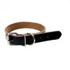 Collar de tracción para perro pequeño Collar VIP Collar de cuero ajustable Collar de PU de color sólido para mascota