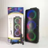 RX7301 Novo 3 alto-falantes 3*6,5 polegadas alto-falante grande palco alto-falante Bluetooth marquise RGB com fio karaokê OK