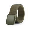 Hebilla de acero plástico patrón de tanque cuerpo de cinturón de nailon hebilla lisa acero plástico grueso cinturón duradero 3.8cm cintura exterior