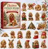 Calendario de Adviento de Navidad Cocker Spaniel Tema de Jardín 2026 Calendario de Adviento