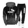 Conjunto de Sudadera para Hombre Nuevo Transfronterizo Europeo y Americano 2025 Ropa para Hombre Juvenil Otoño e Invierno Trendy Casual Deportivo con Capucha