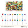 3/4/5/6mm cor redonda cabeça posicionamento agulha misturado design de roupas patchwork pino fixo feltro placa imprensa prego