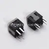 Interruptor de botón táctil cabeza alta 5.8 x 5.8 - 4p fila doble cuatro pines interruptor de autobloqueo botón interruptor plateado cobre