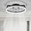 Luz de Ventilador de Techo para Dormitorio, Luz para Sala de Estar y Comedor, Luz de Ventilador de Techo Silencioso Invisible Integrada, Luminaria LED de Iluminación Ultradelgada