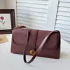 Bolsa de mão de luxo estilo coreano para exportação, nova coleção 2026, bolsa baguette moderna e estilosa, bolsa popular feminina de ombro