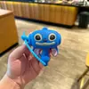 Llavero de Martillo Chirriante de Goma Blanda de PVC Dibujo Animado Lindo Colgante para Mochila Alivio del Estrés Regalo Pequeño para Niños Sacudiendo y Gritando