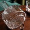 Vaso de Vidro Marinho Lichia, Arranjo de Flores Transparente, Luxo Leve, Ornamento de Estilo Ins Vintage de Alta Qualidade, Vaso Decorativo Suave