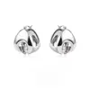 Brincos de Argola Gota d'Água Retrô Europeus e Americanos Versátil Design Único Brincos de Tarraxa Leve Luxo Moda Aura de Alta Classe Brincos de Prata 925