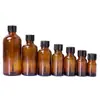 Frasco de Óleo Essencial Marrom de 50ml com Tampa Pincel em Estoque do Fabricante, Frasco de Cola Vazio, Frasco de Esmalte, Frasco Marrom com Pincel, Frasco Reabastecível
