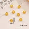 Novos Acessórios Dourados Foscos Estilo Chinês, Contas de Bambu da Sorte, Moedas de Cobre, Contas Soltas de Rosto Sorridente, Materiais para Montagem DIY Feitos à Mão