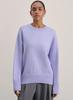 Suéteres Transfronteiriços Europeus e Americanos de Outono e Inverno, Suéteres Populares Russos Femininos, Gola Redonda Cor Pura Soltos Moda Modelos Mais Vendidos