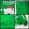 Nueva bolsa de satén con cordón navideña transfronteriza, bolsa colorida de caramelos para niños para regalos de fiesta de Navidad