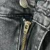 Diseño lavado americano sentido retro jeans ligeramente acampanados estilo masculino rebelde guapo juvenil pantalones largos rectos ajustados en stock