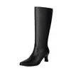 Botas de Caballero Británico Nuevas Botas de Punta Alta Botas de Tacón Medio Grueso Tallas Grandes 40-48 Botas de Comercio Exterior