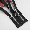 Zíper de Resina Personalizado Nº 5 com Dentes Prateados, Dentes de Milho, Cabeça Redonda, Cauda Aberta, Abertura Livre Zíper Decorativo para Roupas Jaquetas Atacado