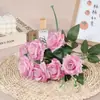 Flores de Rosa de Veludo Artificial, Flores Artificiais para Casa, Casamento, Arranjos Florais, Decorações Atacado, Decorações de Mesa ao Ar Livre, Flores