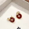 Nuevos Pendientes de Moda Estilo Chino Diseño de Nicho Personalizados para Mujer Dulces y Geniales Pendientes Redondos de Moneda de Cobre Pendientes de Alta Gama