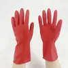 Spot al por mayor engrosado amantes de la mano de goma alargado cocina hogar lavado de platos lavandería cuero rojo guantes guantes de látex