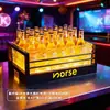 Cubo de Hielo Luminoso Bar Ktv Habitación Privada Led Engrosado Cubo de Cerveza Recargable Cubo de Champán Creativo Cubo de Hielo de Diamante