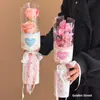 Série de Plantio Dia de Primavera Shangjin Buquê Flor Única Saco Peça de Moldagem Integrada Embalagem para Cravo Atacado para Floriculturas