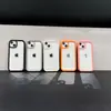 Modelo de Borde de Color Sólido Adecuado para Funda de Teléfono Móvil Apple 15Promax Panel Trasero Transparente de PC 14Pro Simple 13Pro12 Agujero Grande
