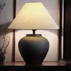 Lámpara de Mesa Cerámica Creativa Simple Impresión D Lámpara de Mesita de Noche para Dormitorio Decoración para Sala de Estar Estudio Lámpara de Atmósfera de Gama Alta para Hotel