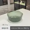 Vajilla de moda estilo Ins con borde dorado martillado, tazón de ensalada doméstico de plástico, plato de frutas transparente creativo estilo japonés para sala de estar