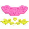 Molde de Silicona Niña Ángel Amoroso Molde para Chocolate Pastel Fondant Molde para Hornear Decoración de Pastel