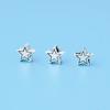 Cuentas de estrella de cinco puntas lindas estilo Ins s925 plata esterlina estrellas cuentas plateadas cuentas sueltas diy cuerda trenzada con cuentas accesorios plateados