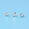 Cuentas Espaciadoras de Estrella de Cinco Puntas Lindas Estilo Ins Plata de Ley S925 Cuentas de Estrella Sueltas Hilo para Abalorios DIY Accesorios de Joyería de Plata