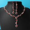 Collar de diamantes con garra de cobre de comercio exterior coreano, joyería de novia con diseño creativo y personalidad, joyería de flores para mujer, moda sencilla