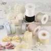 Fita de Gorgurão Cetim Chiffon com Glitter Laço para Embalagem de Buquê Decoração de Caixa de Presente DIY Suprimentos para Fazer Acessórios de Cabelo Fita Colorida