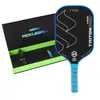 Raquete de Pickleball T700 Fibra de Carbono Fosca Cor Silenciosa Conjunto Caixa Raquete de Pickleball Específica para Competição