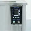 Máquina de limpeza ultrassônica automática de tanque único tipo passante, equipamento de grande capacidade com spray de alta pressão em aço inoxidável para remoção de óleo