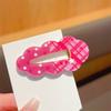 Pinza para el Cabello de Nube a Cuadros de Lunares Dulce Pinza de Pico de Pato Versátil y Femenina para Mechones Sueltos Pinza Lateral Pinza para el Cabello Linda Pinza Pequeña