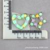 Materiales para Aretes DIY: Accesorios de Resina Estrella de Cinco Puntas, Pegamento Crema de Lunares, Resina Epoxi en Forma de Corazón, Colgante Llavero para Carcasa de Teléfono
