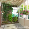 Maceta de flores verde para jardinería, cuerda de cáñamo, red colgante, maceta, cesta colgante, bolsa de red, cesta colgante, cuerda de cáñamo fina tejida a mano pura