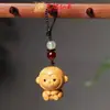 Sândalo Dourado Nova Versão dos Doze Signos do Zodíaco Pingente para Celular Pingente de Madeira para Bolsa Chaveiro Argola Lembrancinha