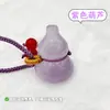 Pingente de Pedra Olho de Gato Natural e Jade em Forma de Cabaça para Mulheres, Joias de Luxo Leve para Aumentar a Fortuna Atacado