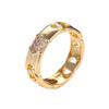 Moda Europea y Americana Anillo de Cadena Simple para Mujer Estilo Frío Anillo de Cadena Geométrico Distintivo Cadena de Nicho Ins Anillo de Dedo de Moda