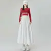Ropa de Mujer Falda Floral Patchwork 2026 Verano Nuevo Diseño Falda de Cintura Alta Línea A Falda Linterna Falda de Longitud Media