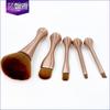 Oferta especial 5 brochas de maquillaje doradas tipo paleta de caramelo, juego de brochas transparentes para base, cubo para brochas, herramientas portátiles de belleza y maquillaje