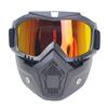 Casco de motocicleta Gafas elegantes Set Casco Medio Casco Máscara Certificación CE Máscara Genuino