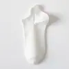 Meias de Cor Sólida com Proteção para o Calcanhar e Orelha Masculinas Invisíveis de Cano Baixo Verão Finas Antiderrapantes Absorventes de Suor Antiodor Esportivas Masculinas